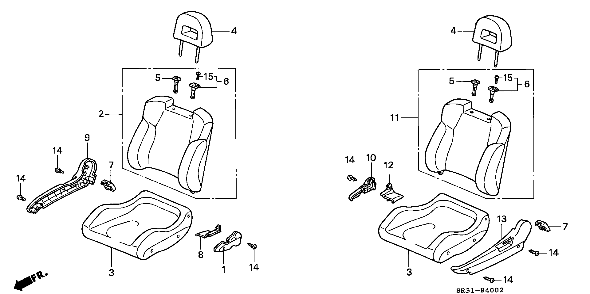 FRONT SEAT(TACHI-S) ( BUCKET TYPE)