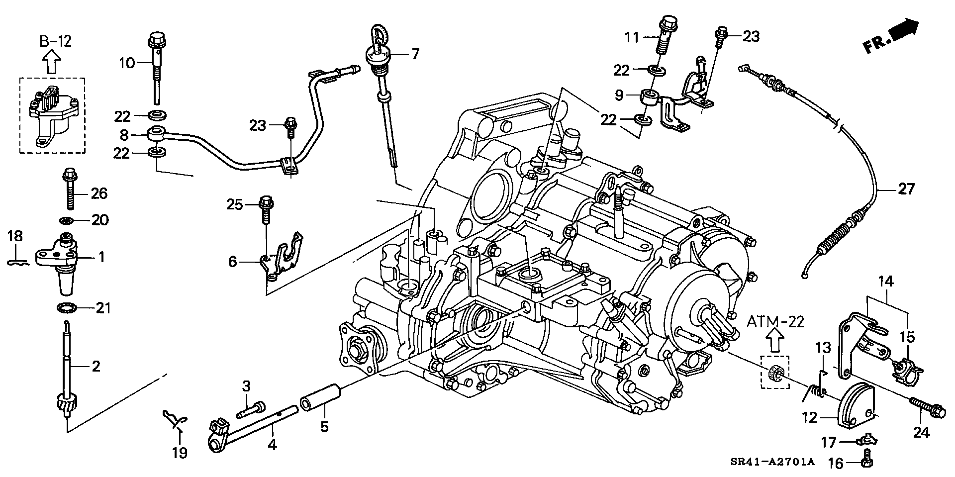 CONTROL LEVER-(4WD)