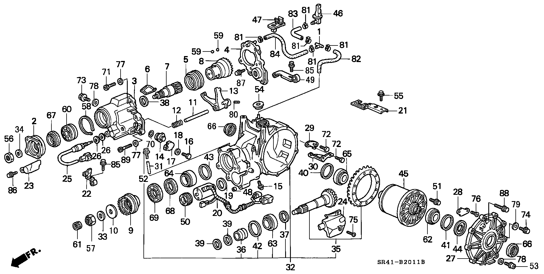 REAR DIFFERENTIAL(ABS) (100,110)
