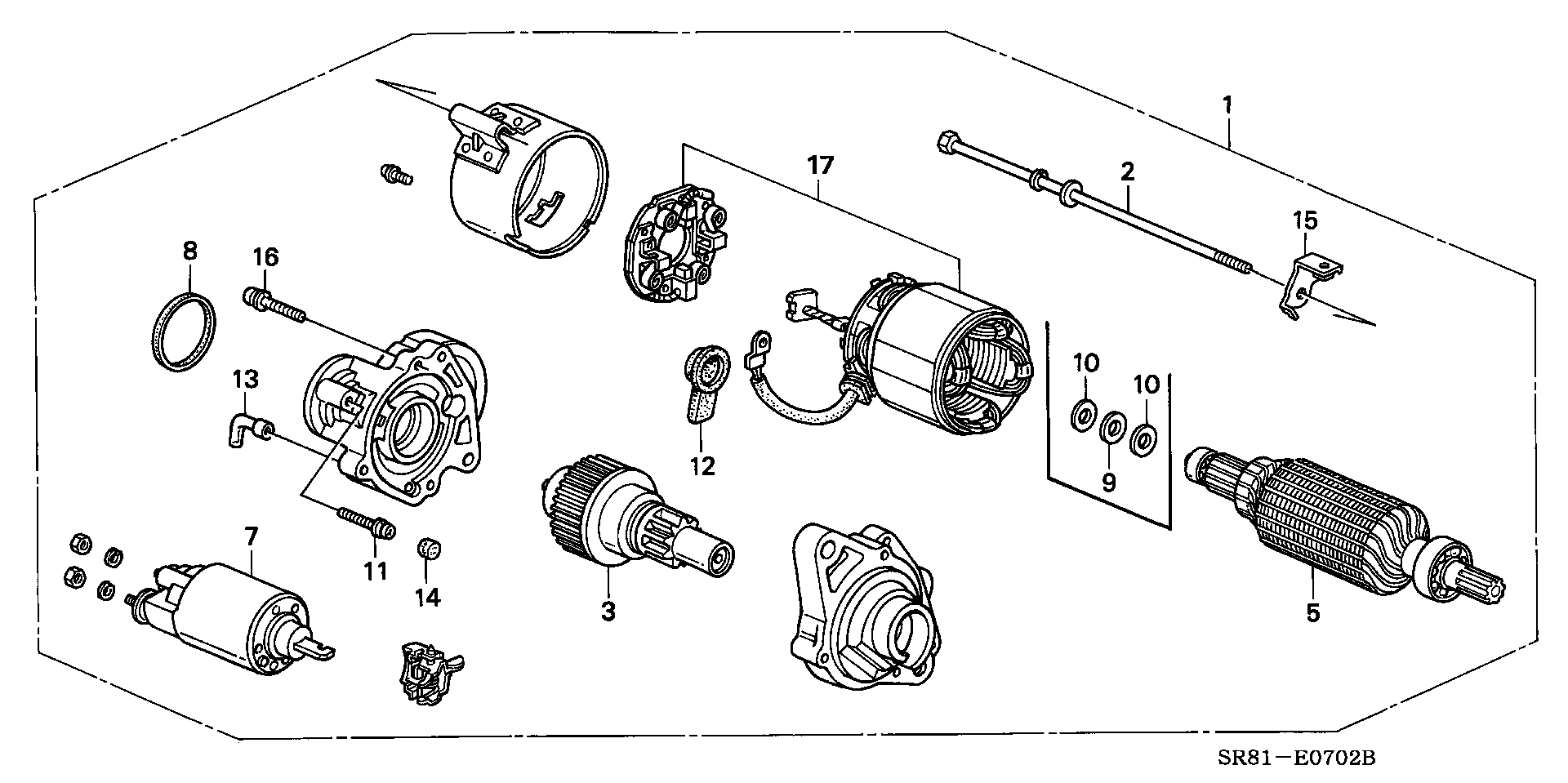STARTER MOTOR(  MITSUHA ) (SM:302-46,48)
