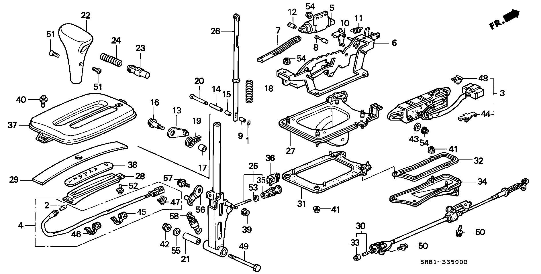 SELECT LEVER(  RIGHT  STEERING WHEEL  CAR )
