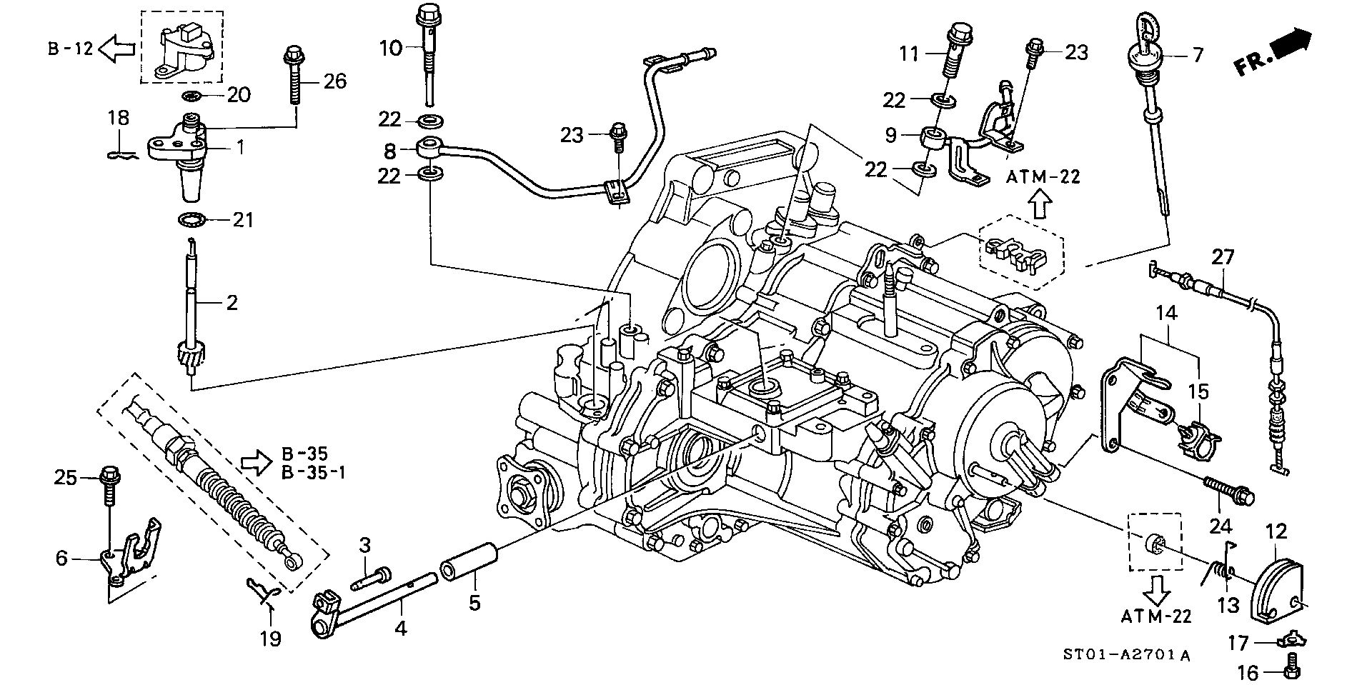 CONTROL LEVER- (4WD)