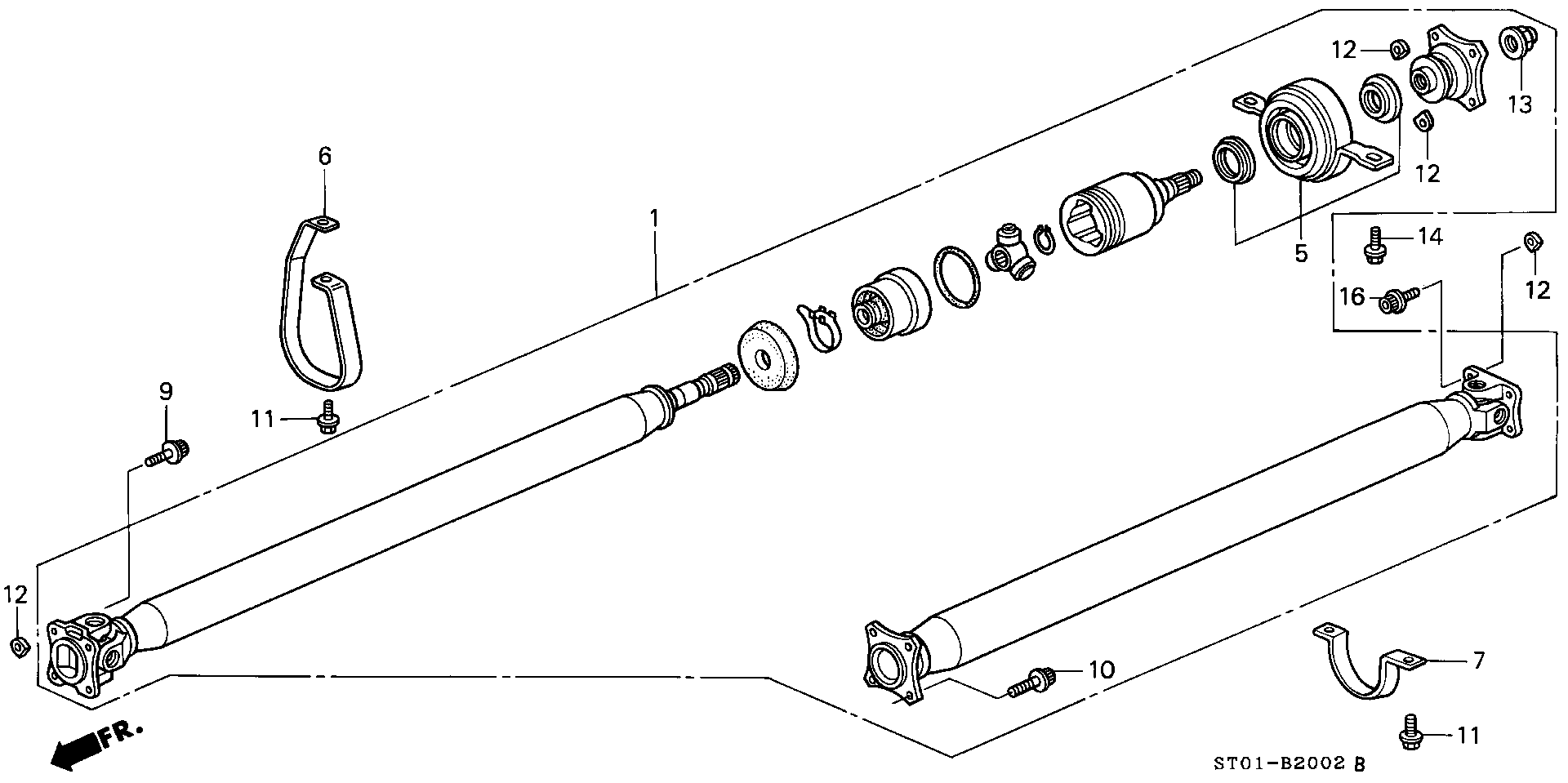 PROPELLER SHAFT(MA6:110,120)