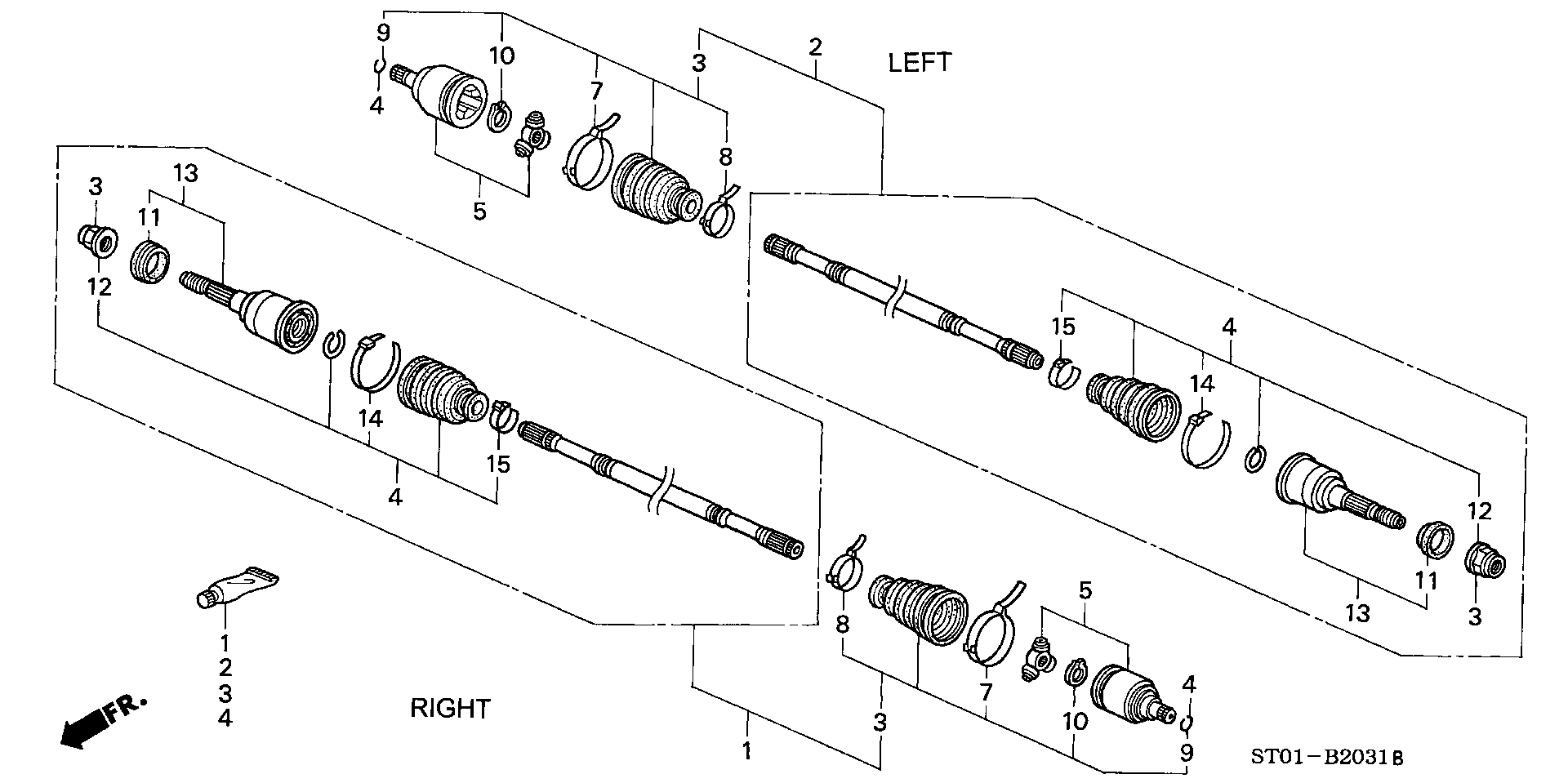 REAR DRIVE SHAFT (MA6:110,120)