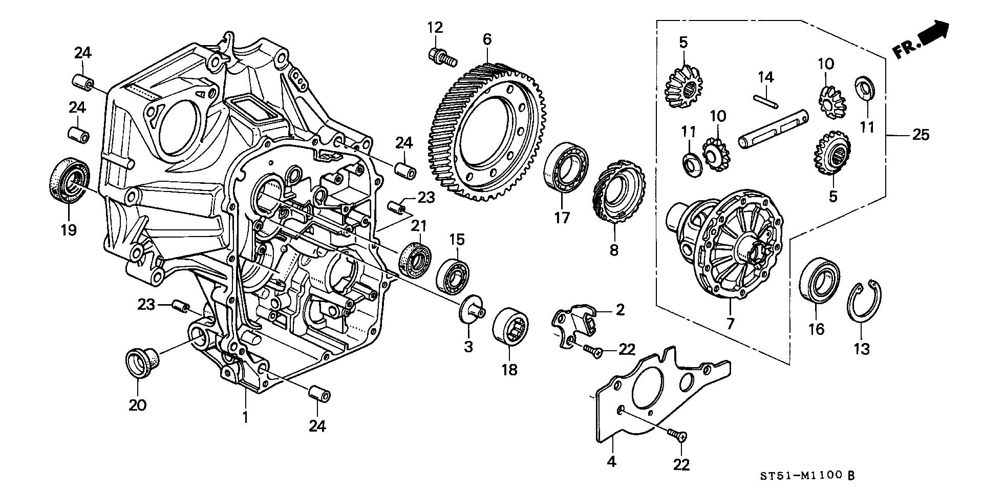 CLUTCH CASE/ DIFFERENTIAL(4WD)