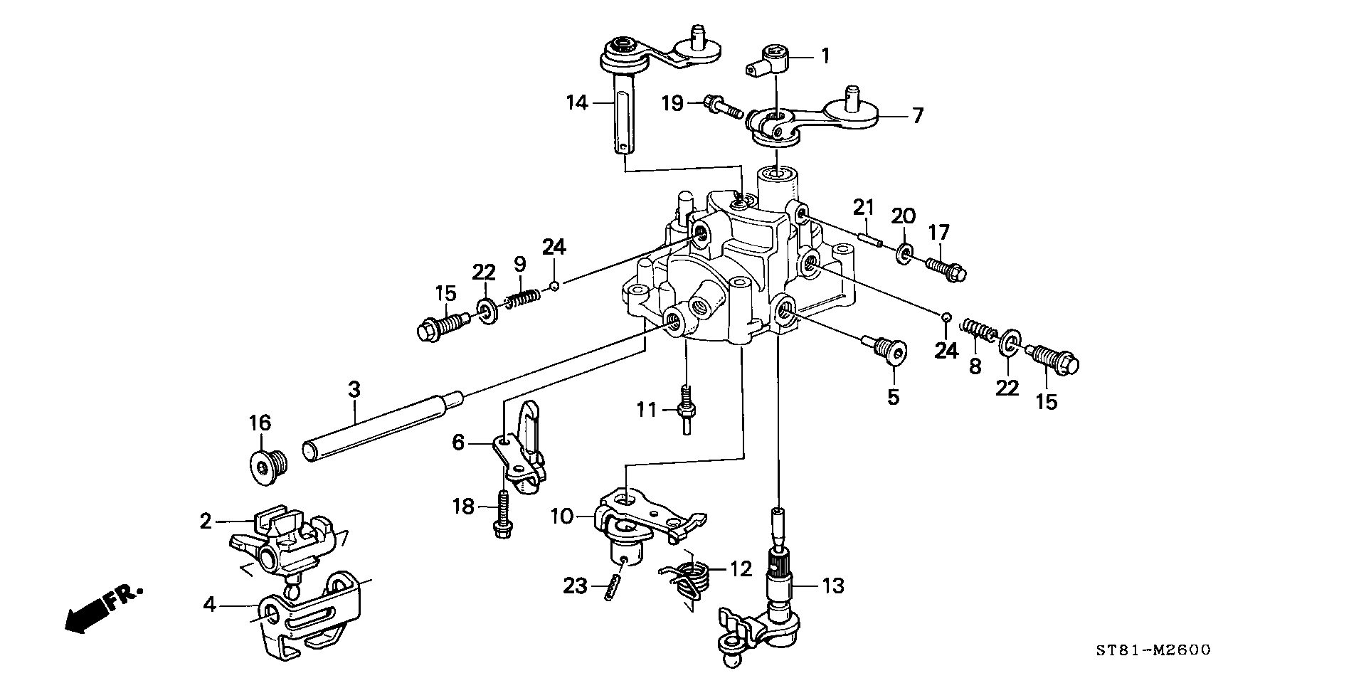 SHIFT ARM/ SELECT ARM (4WD)