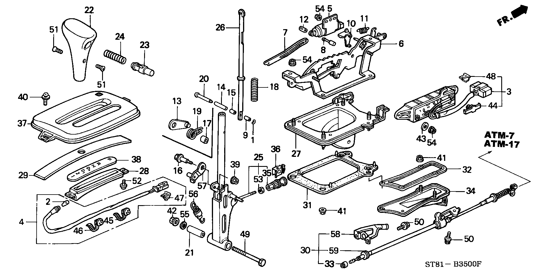 SELECT LEVER (2WD)
