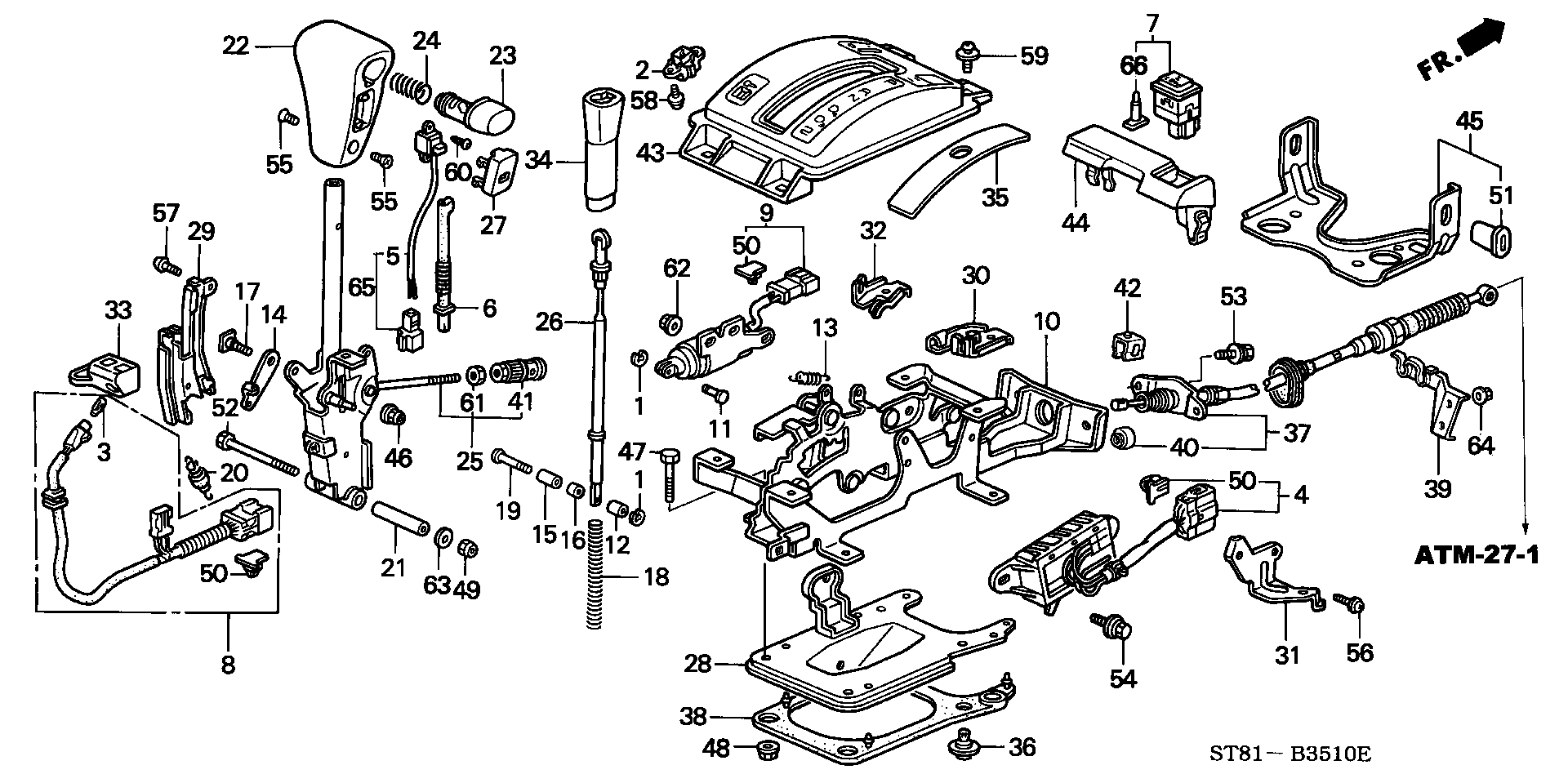 SELECT LEVER (4WD)