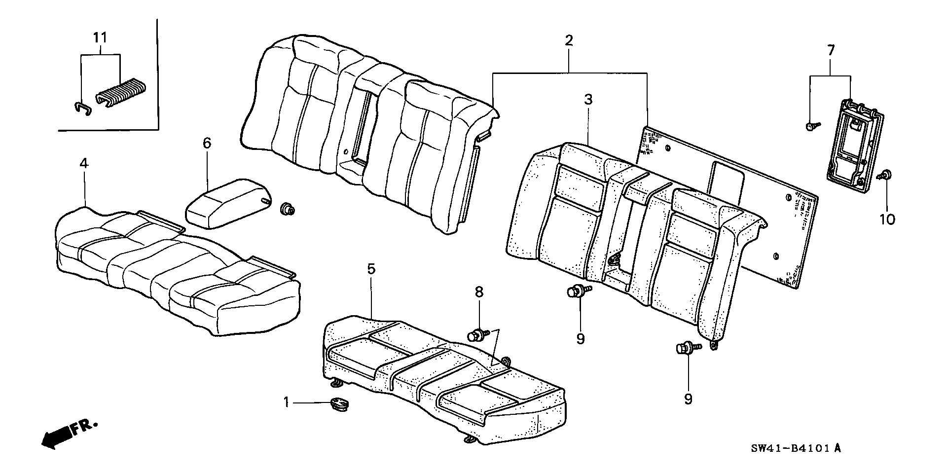 REAR SEAT( ARMREST  ATTACHING )