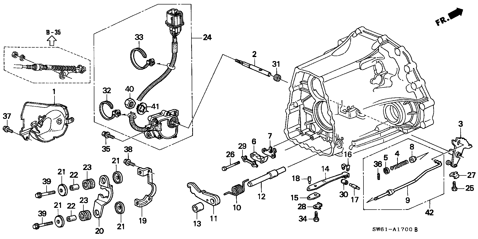 POSITION SENSOR/ DETENT LEVER(V6)