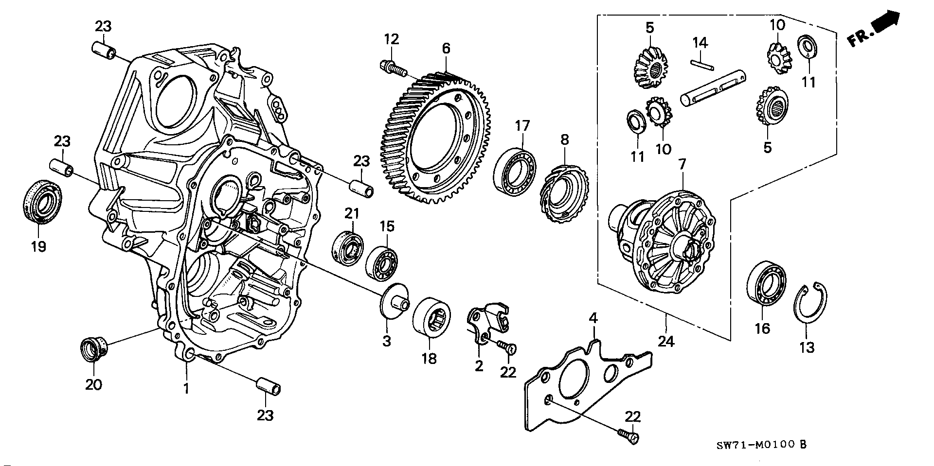 CLUTCH CASE/ DIFFERENTIAL(2WD)
