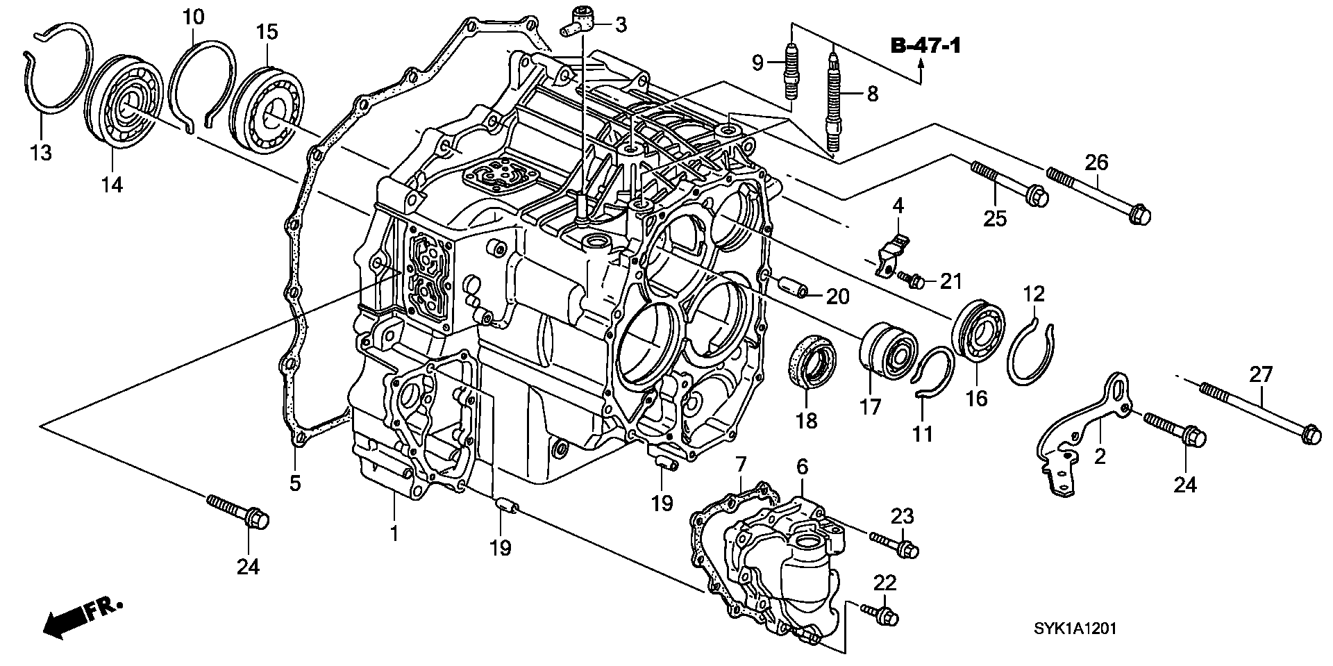 TRANSMISSION CASE(4WD)(L4)