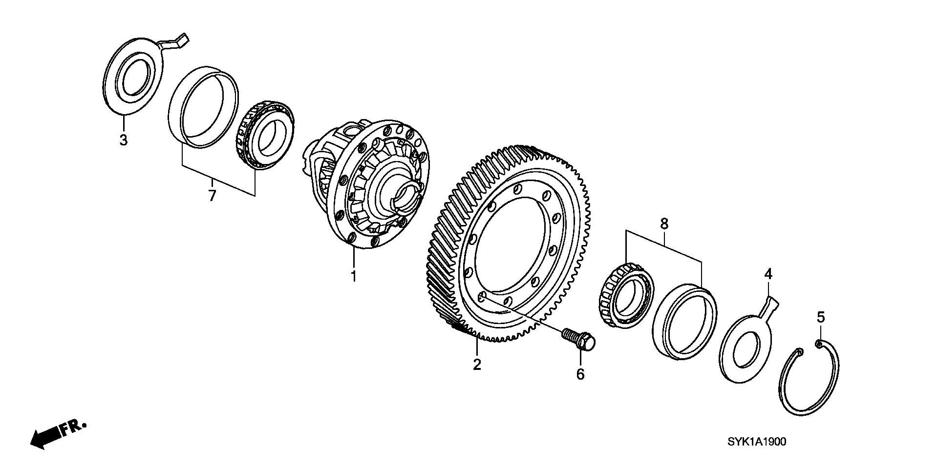 DIFFERENTIAL(2WD)(L4)