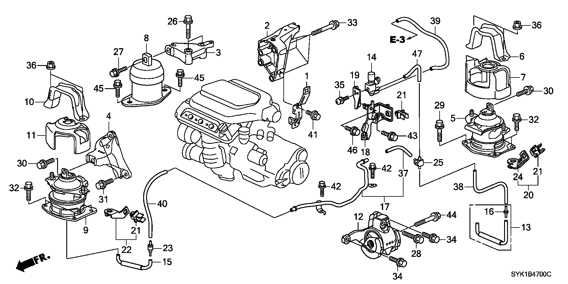 ENGINE MOUNT(V6)