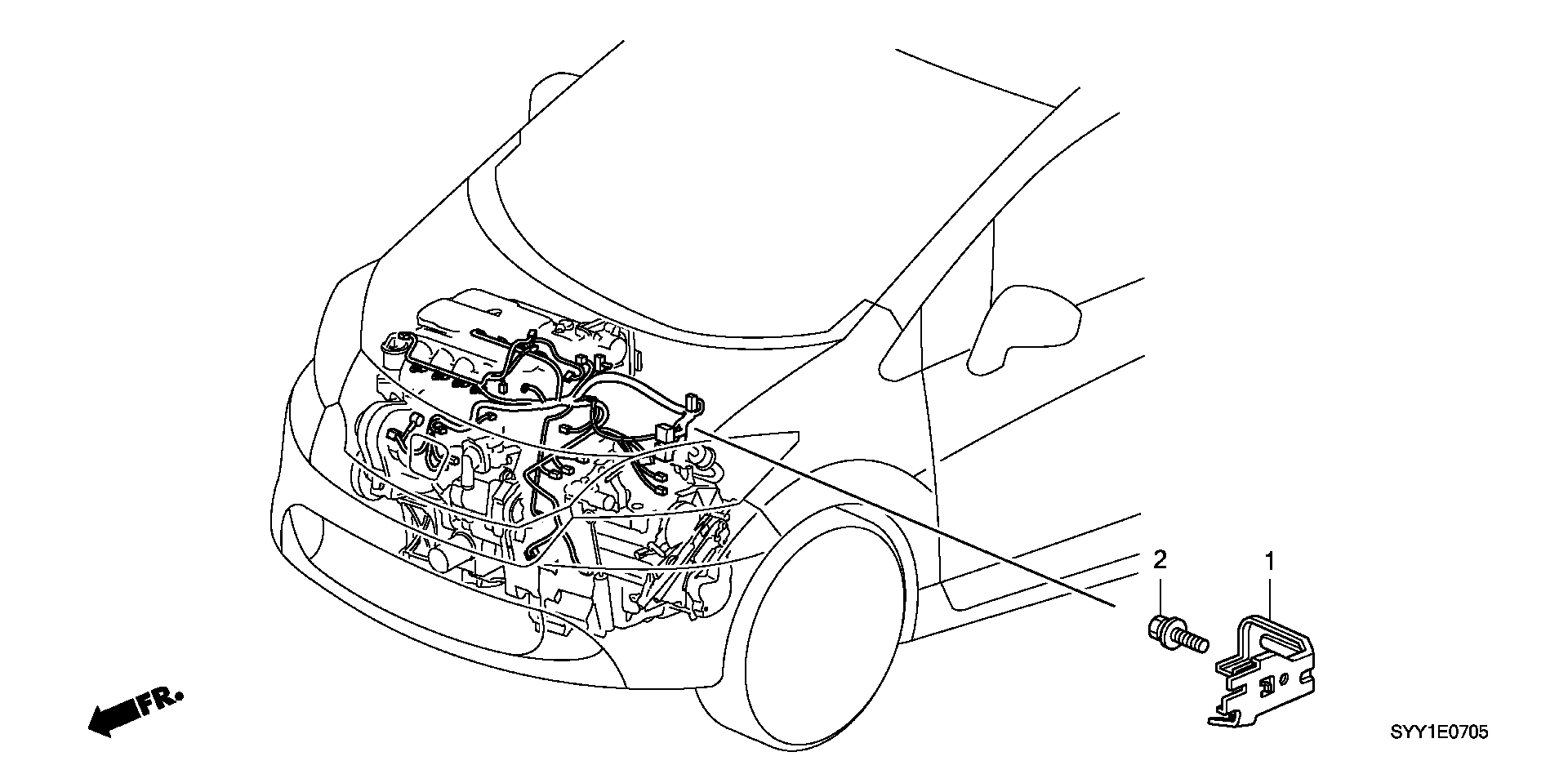 ENGINE WIRE HARNESS STAY