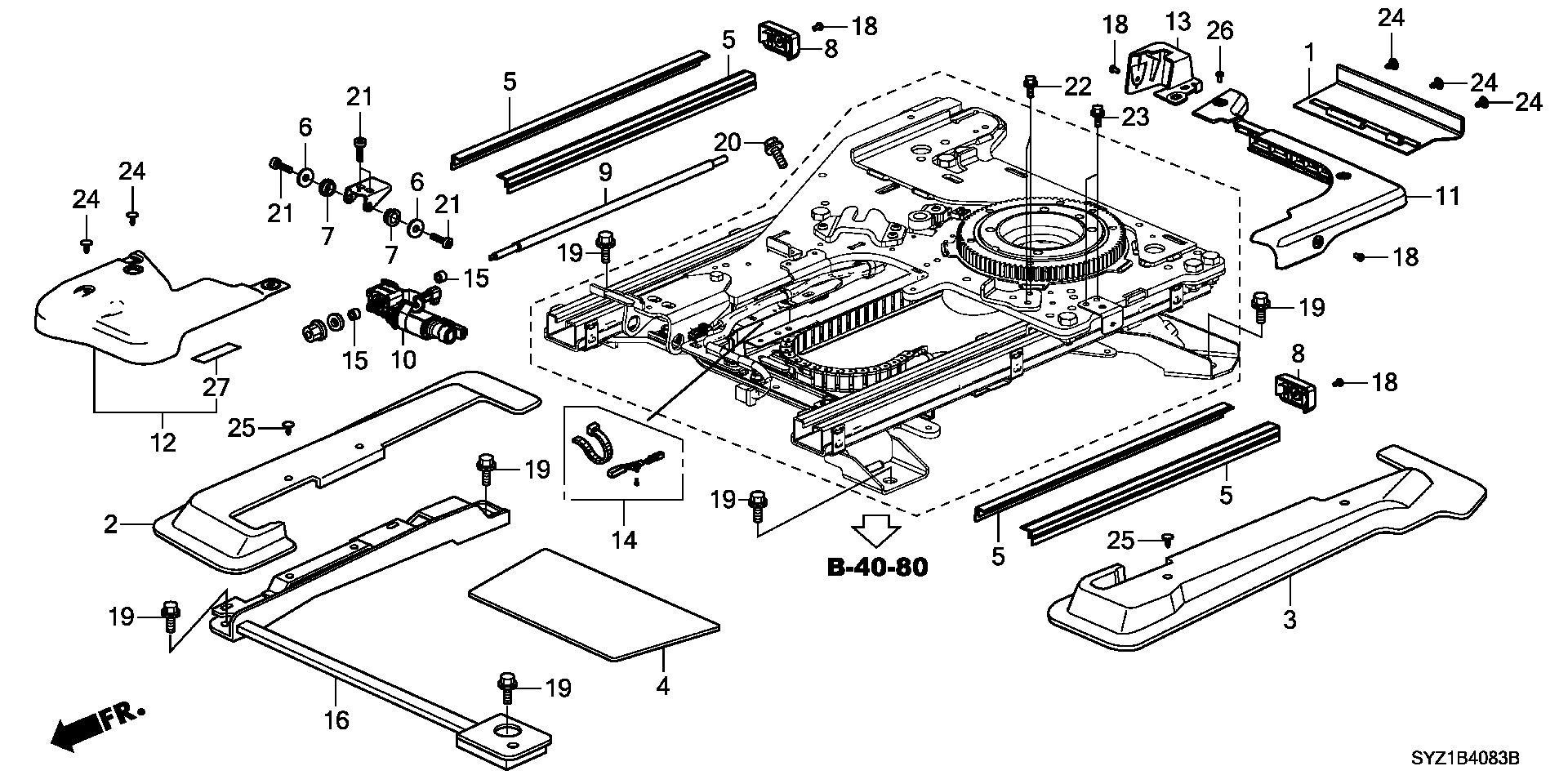 LIFTER  COMPONENT PARTS (3) ( SIDE LIFT UP SEAT)