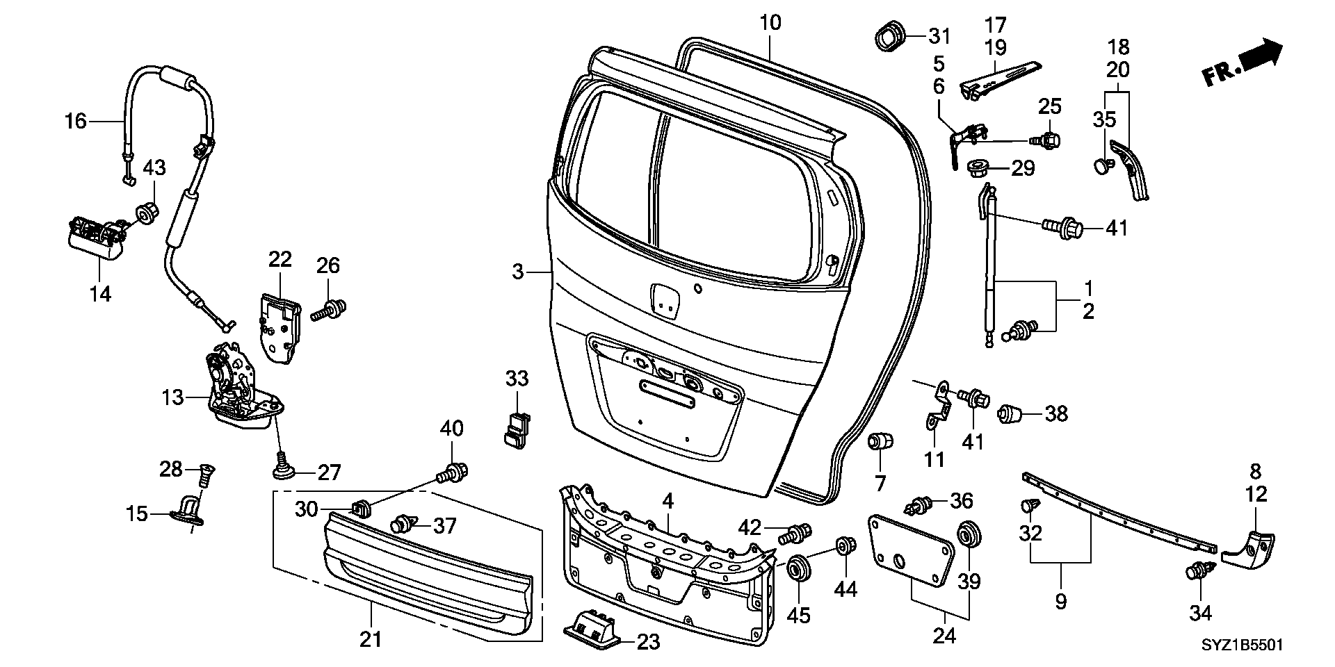 TAIL GATE(  WHEELCHAIR SPECIFICATION CAR )