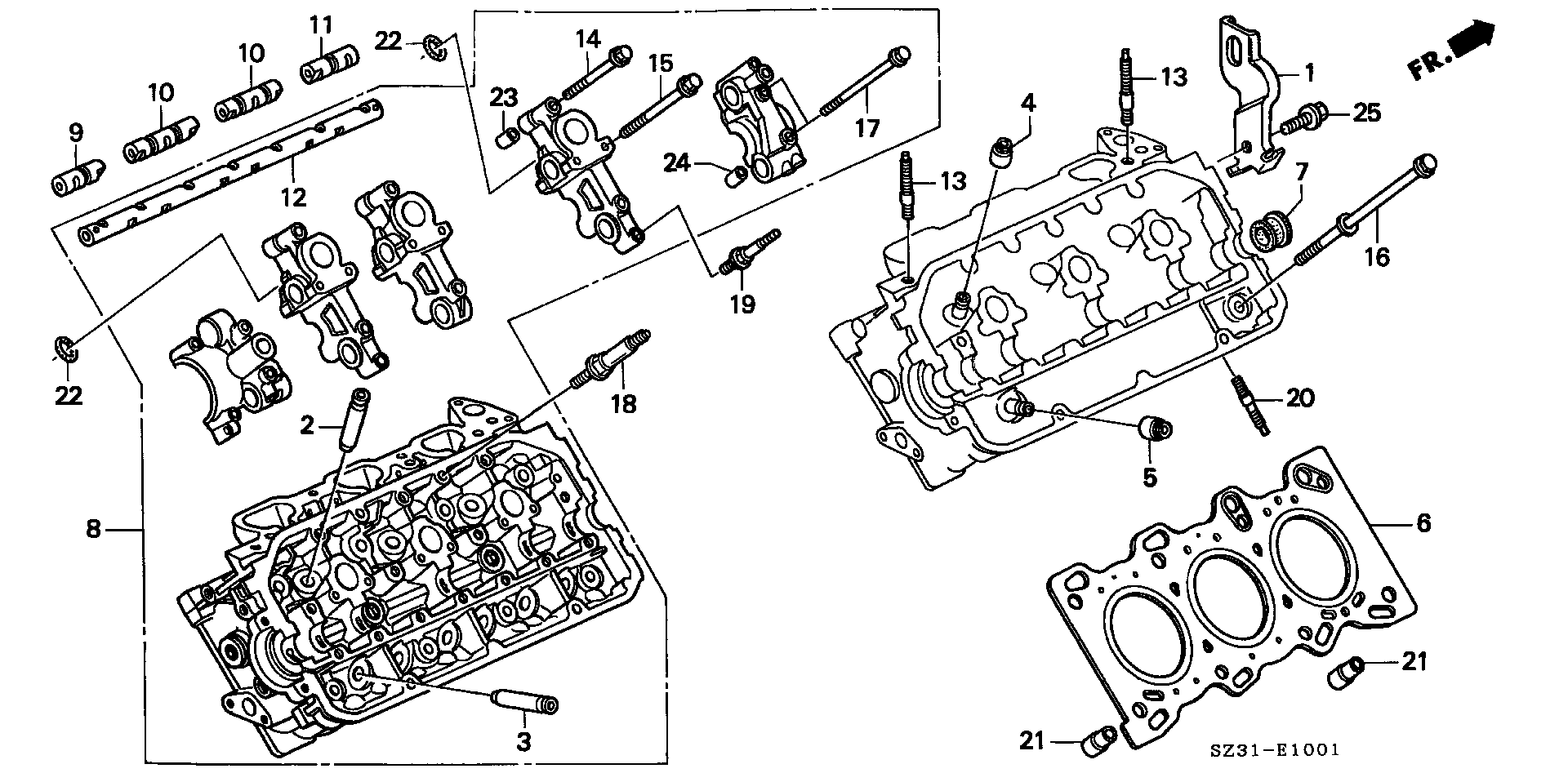 CYLINDER HEAD (  RIGHT SIDE )