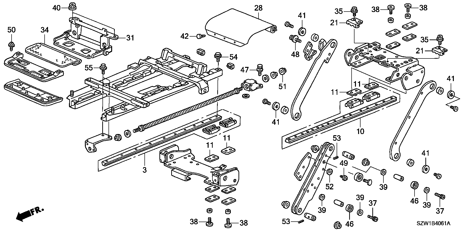 LIFTER  COMPONENT PARTS (1) ( SIDE LIFT UP SEAT)