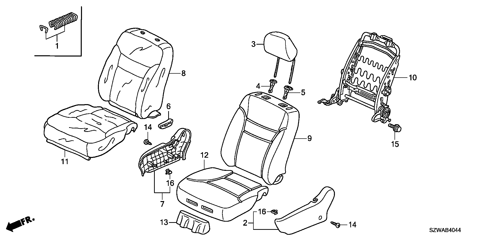 MIDDLE SEAT(R.) ( SIDE LIFT UP SEAT)
