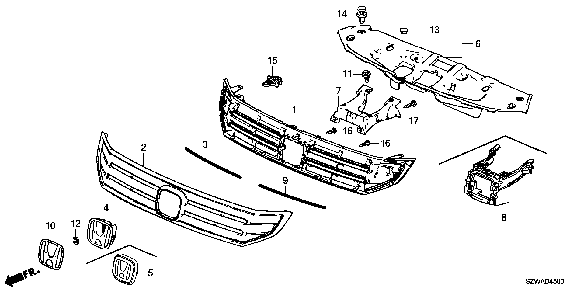 FRONT GRILLE(120/520)