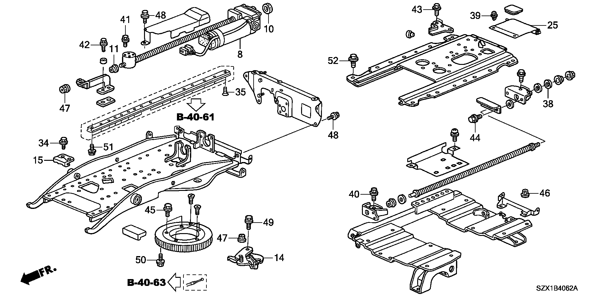LIFTER  COMPONENT PARTS (2) ( SIDE LIFT UP SEAT)