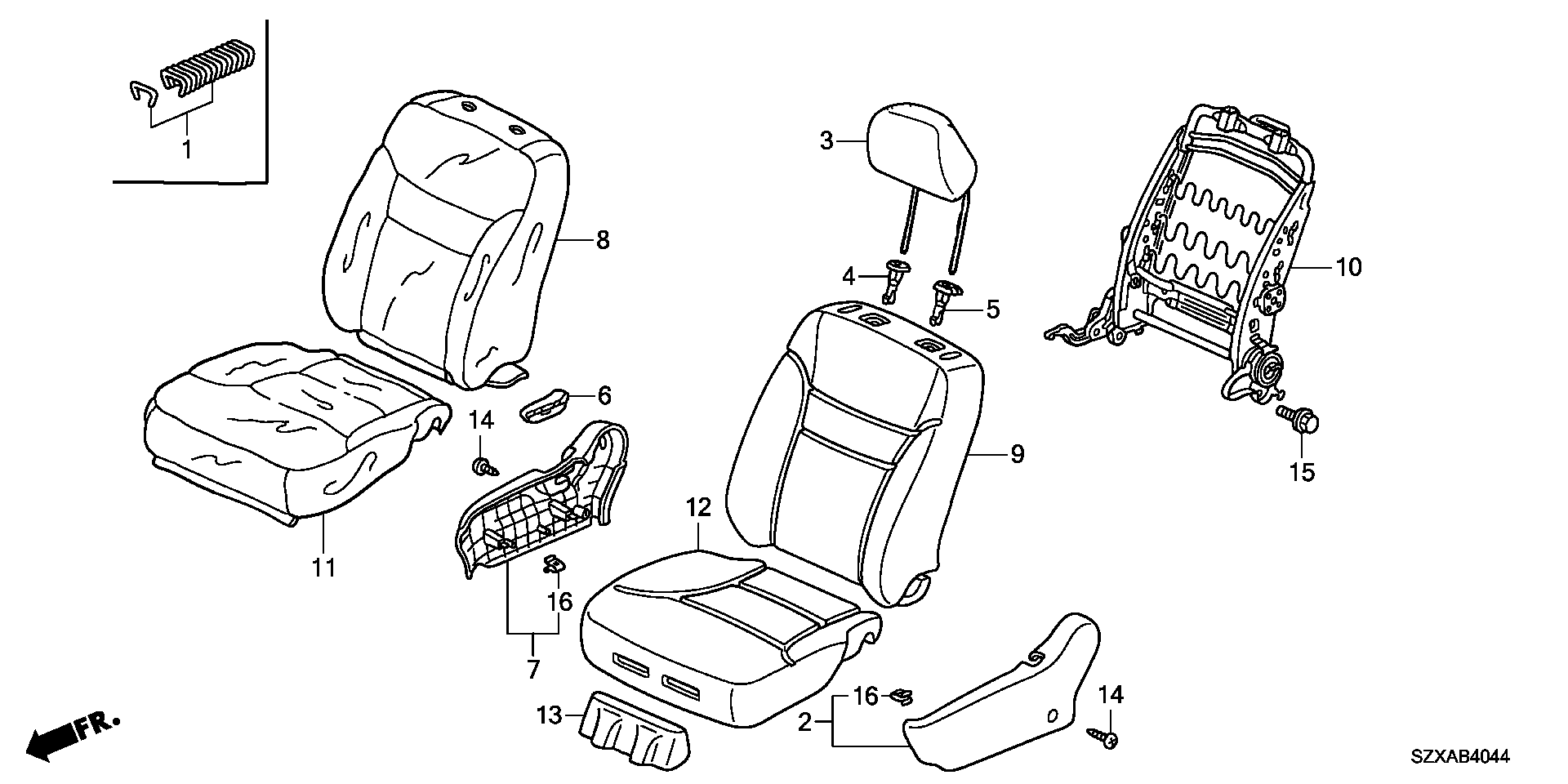 MIDDLE SEAT(R.) ( SIDE LIFT UP SEAT)