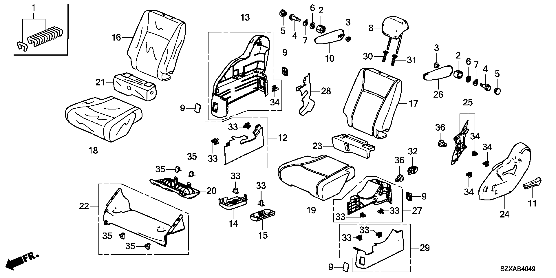 MIDDLE SEAT(L.)( CAPTAIN SEAT)