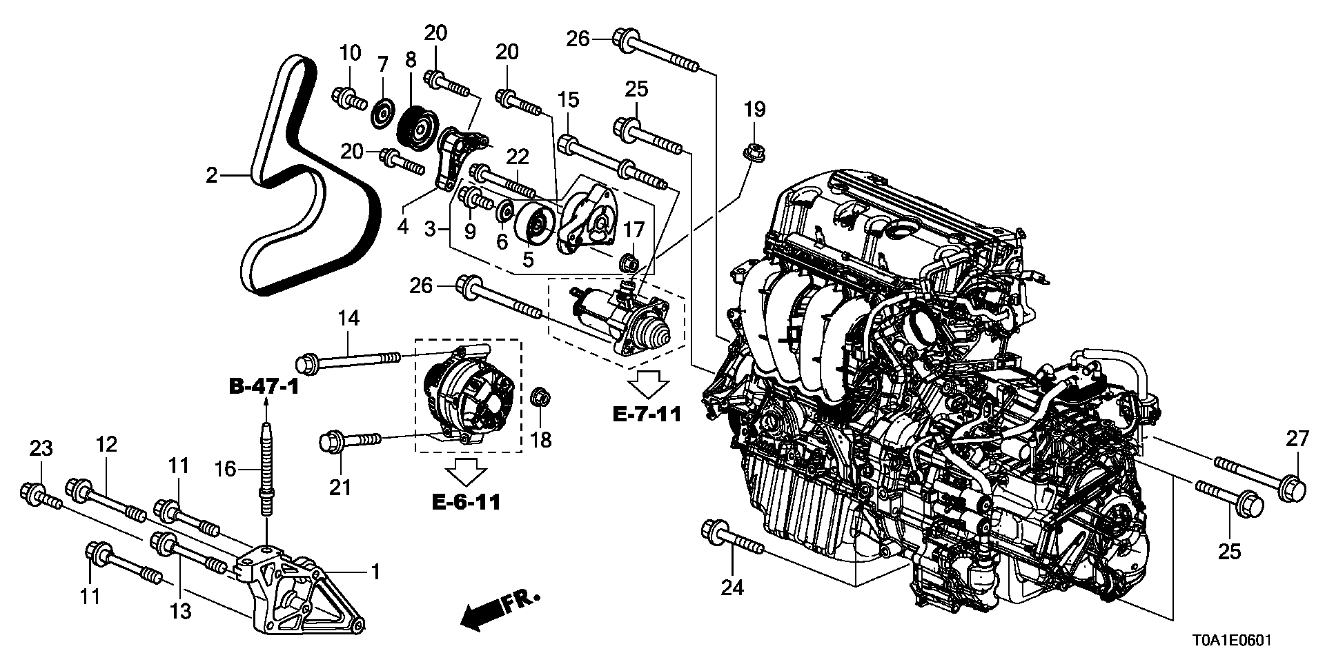 ENGINE MOUNTTING BRACKET(2.4L)
