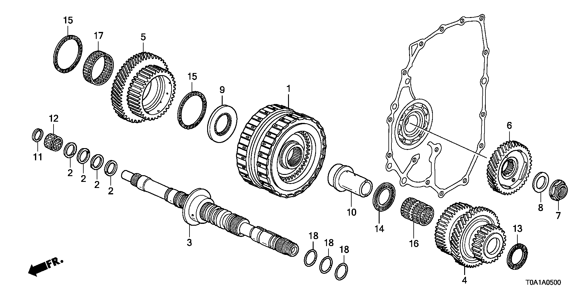 MAIN SHAFT/ CLUTCH( FORCE FIFTH) (5AT)