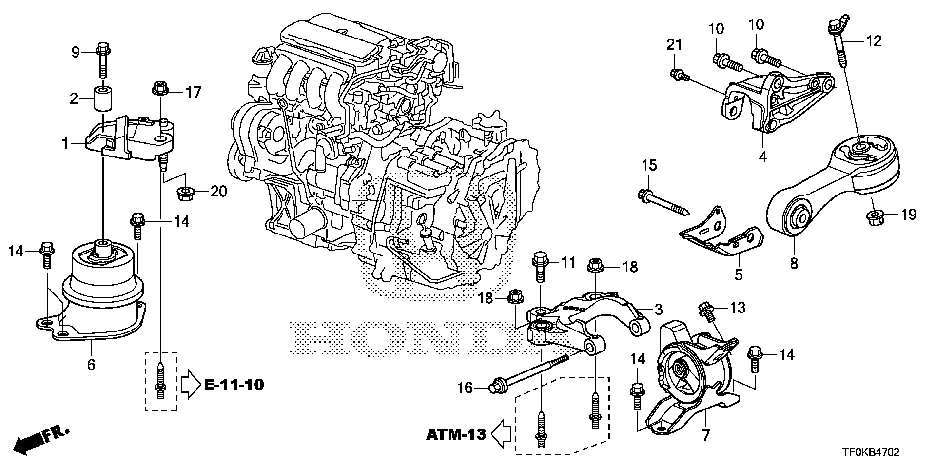 ENGINE MOUNT(CVT)