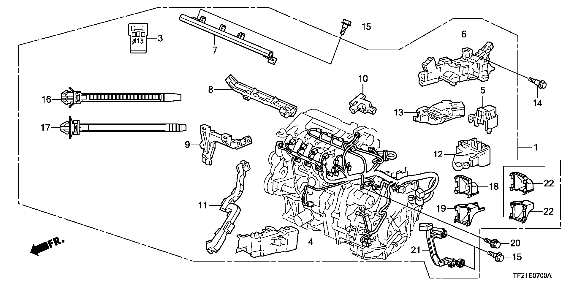 ENGINE WIRE HARNESS(1.3L)