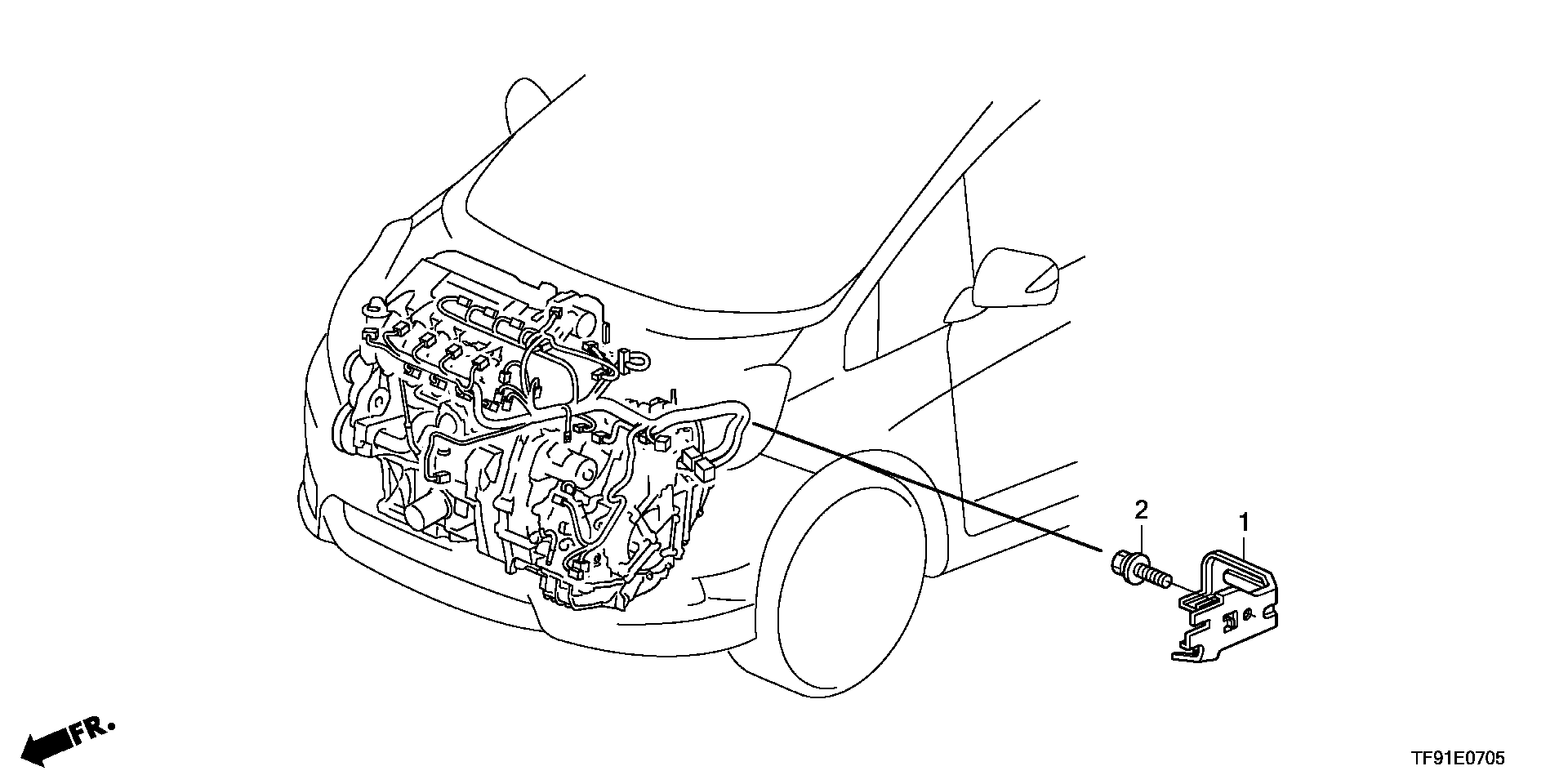 ENGINE WIRE HARNESS STAY