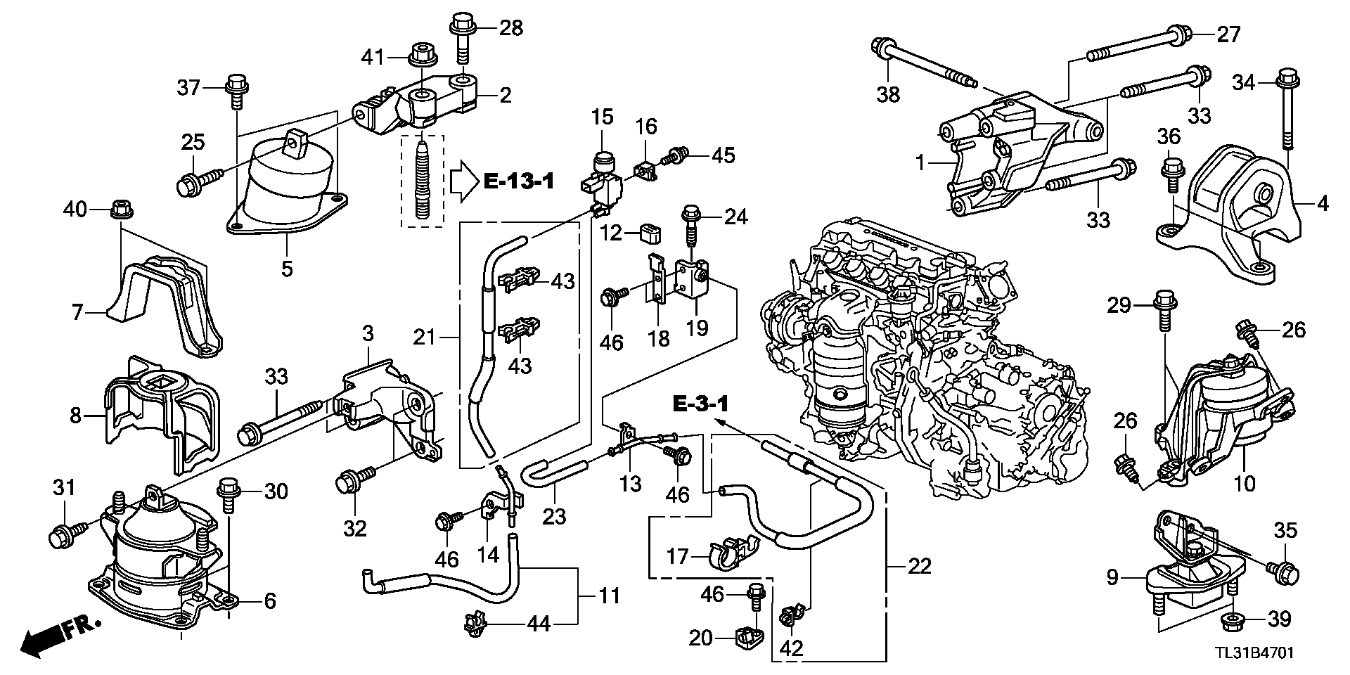 ENGINE MOUNT(2.0L)