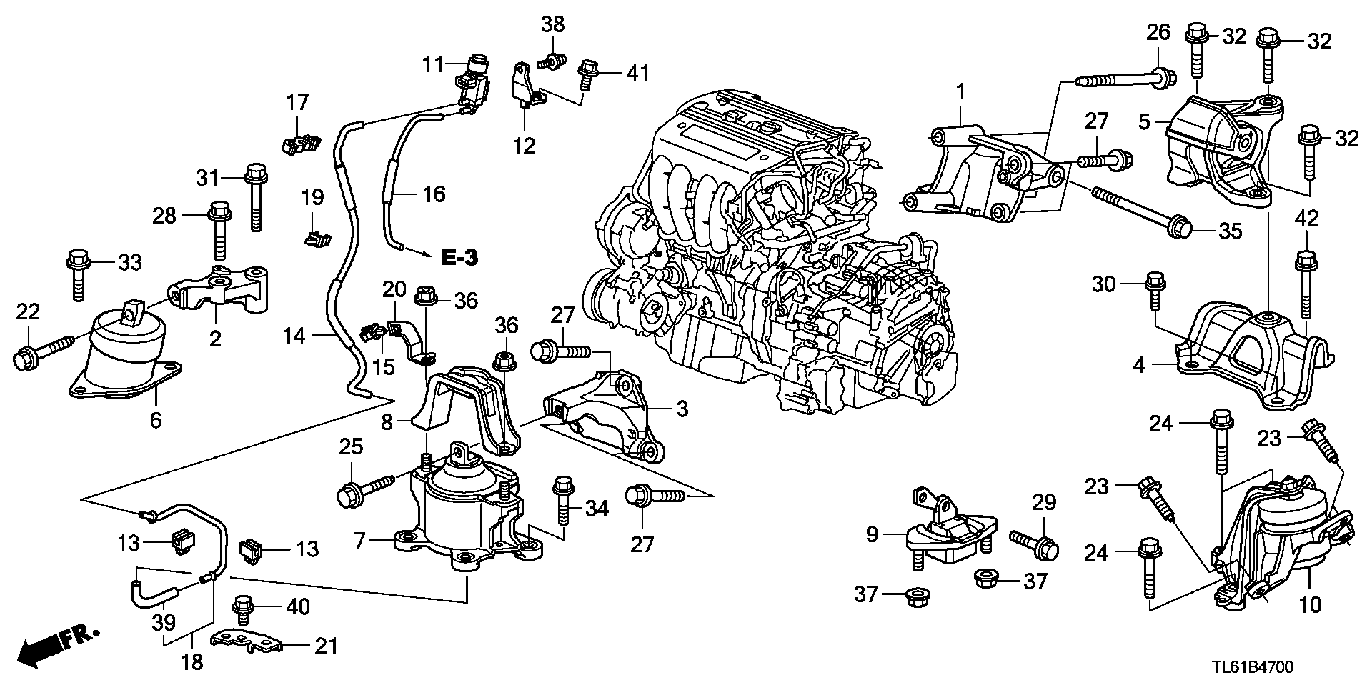 ENGINE MOUNT(2.4L)