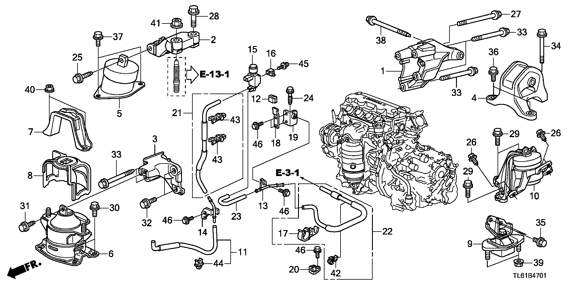 ENGINE MOUNT(2.0L)