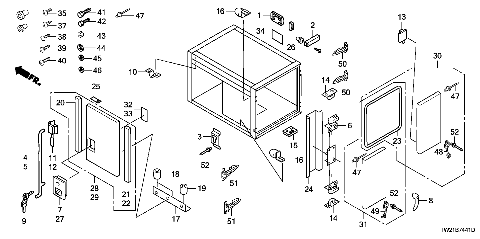 BOX  COMPONENT PARTS ( DRYU  TYPE )