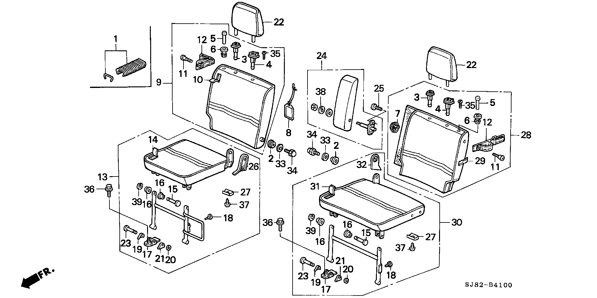 REAR SEAT (  POSSIBLE TO DIVIDE. TYPE )