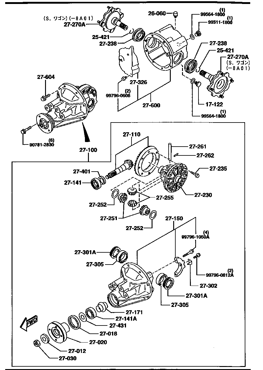 REAR  DIFFERENTIAL (4WD)
