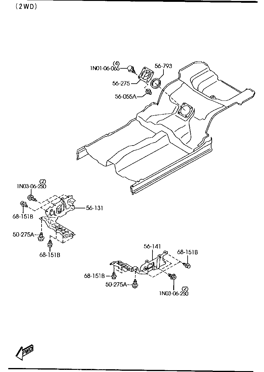 FLOOR  ATTACHMENT (2WD)