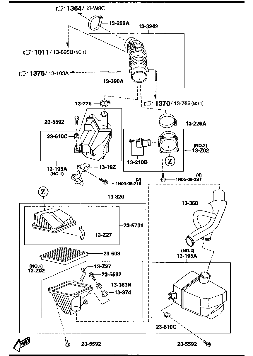 AIR  CLEANER ( GASOLINE)(1300CC)