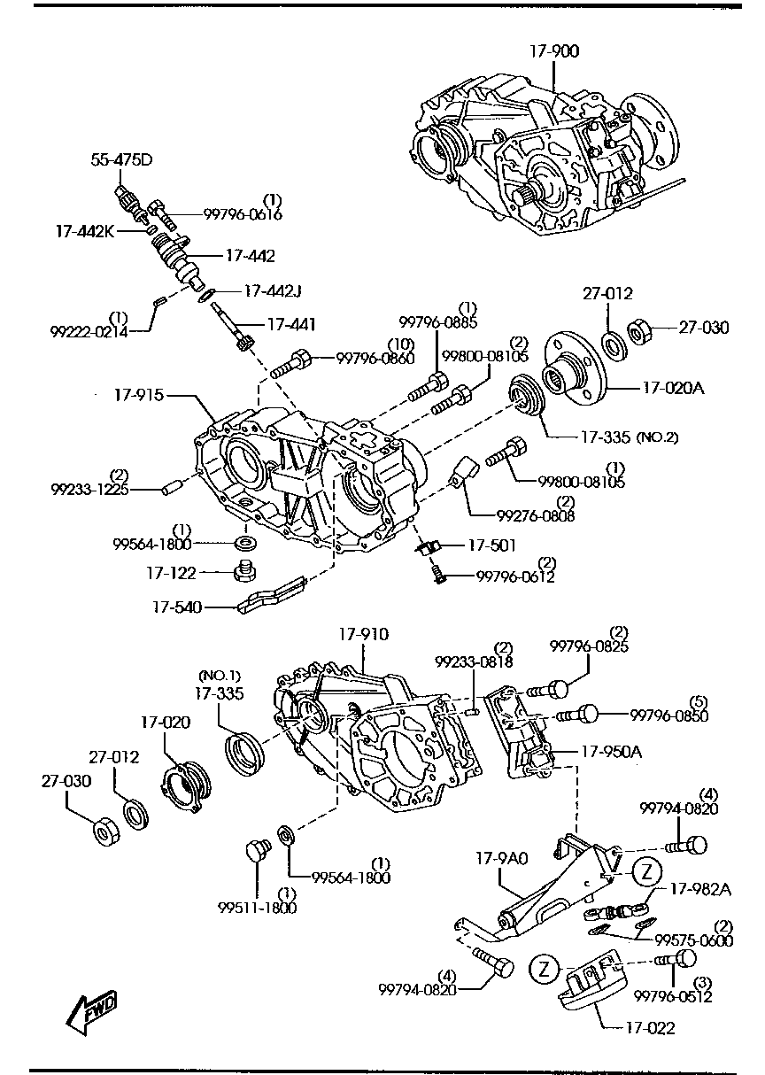 AUTOMATIC  TRANSMISSION  TRANSFER  CASE (4WD)