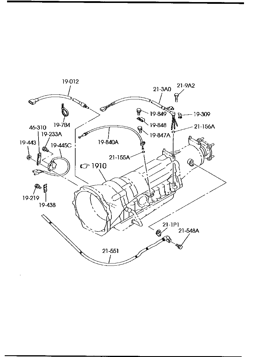 AUTOMATIC  TRANSMISSION  MANUAL  LINKAGE SYSTEM