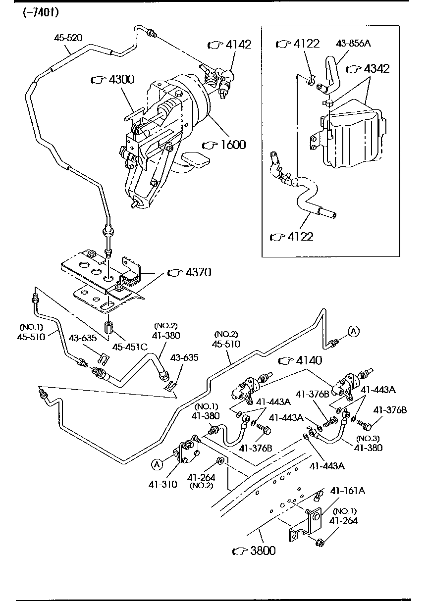 CLUTCH  PIPING( MANUAL  TRANSMISSION) (-7401)