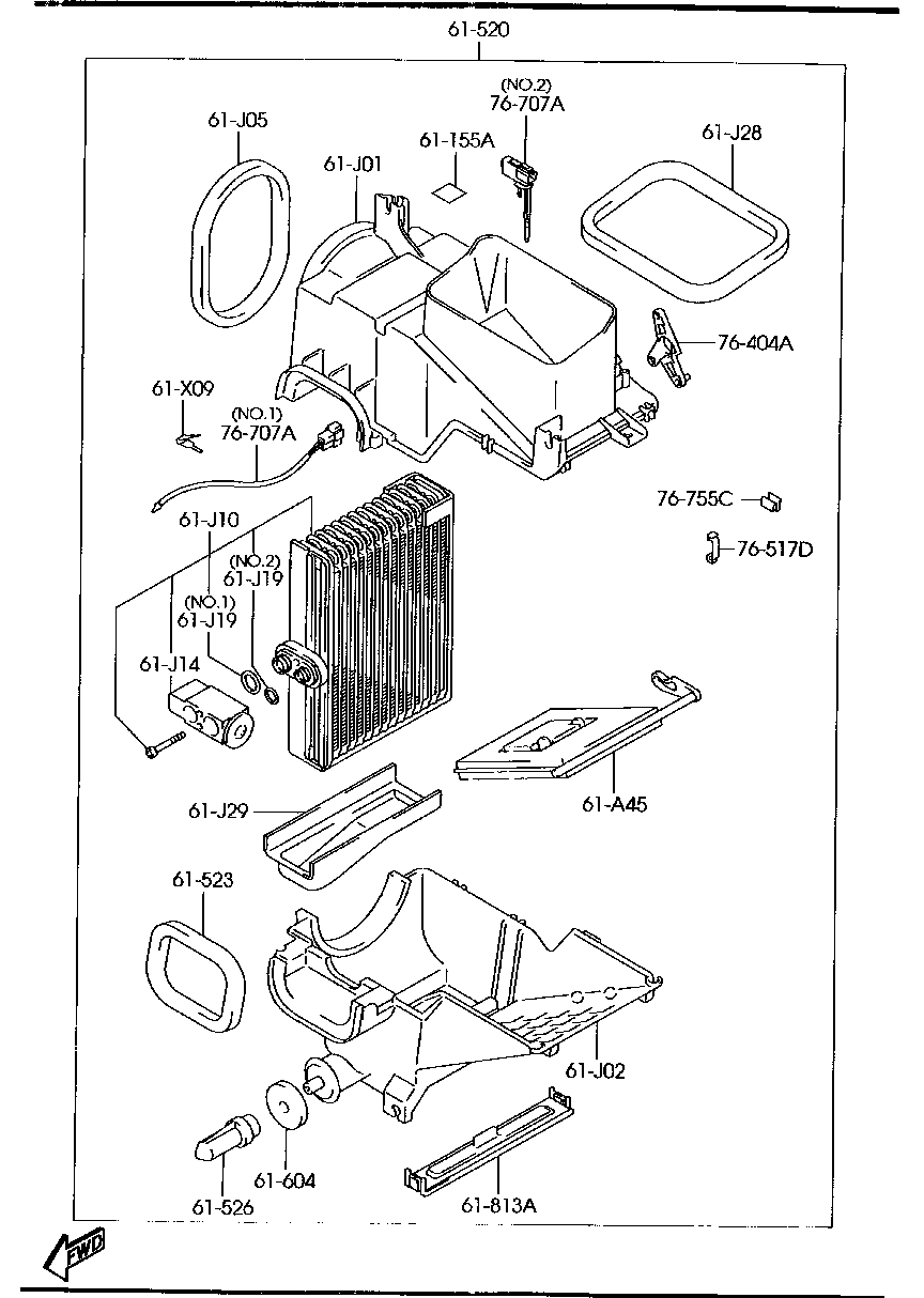 COOLING  UNIT  INNER PARTS ( AIR CONDITIONER)