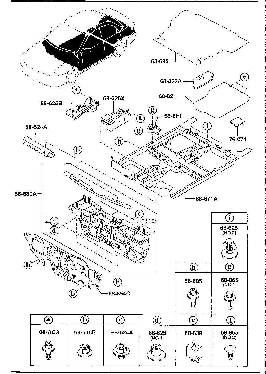 FLOOR  MAT &  PAD (4- DOOR)