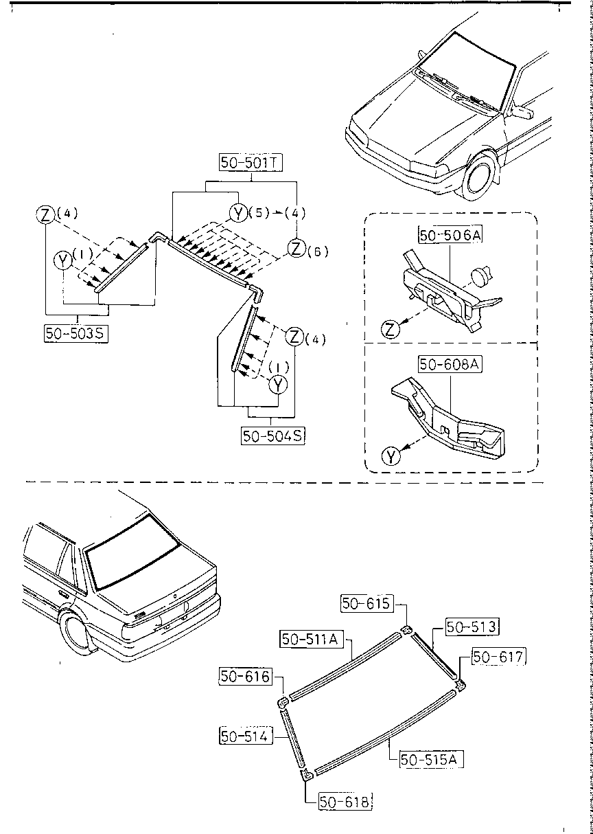 WINDOW  MOLDING ( SEDAN)