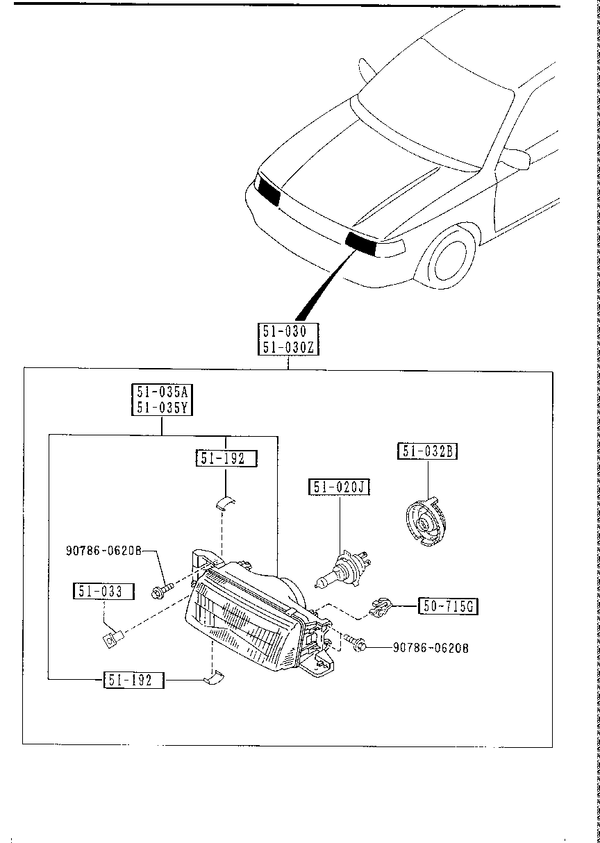 HEAD  LAMP ( SEDAN &  HATCHBACK)