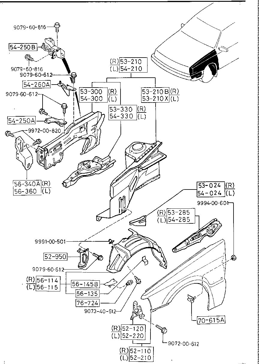 FENDER &  WHEEL  APRON  PANEL