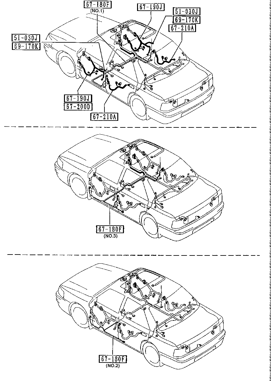 DOOR,  FLOOR &  SEALING  WIRE  HARNESS ( SEDAN)